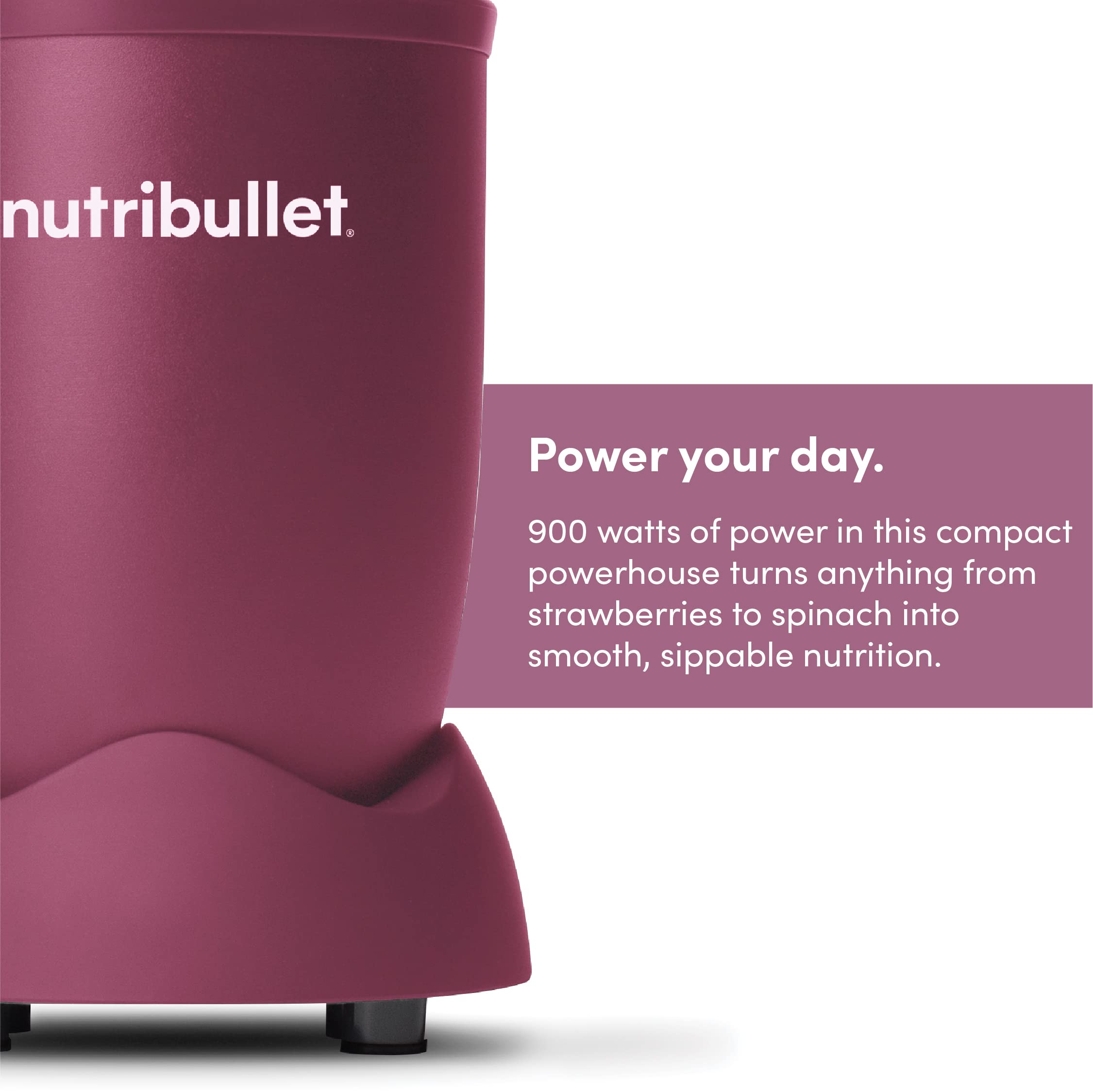 NutriBullet 900 Watts, 9 Piece Set, Multi-Function High Speed Blender, Mixer System with Nutrient Extractor خلاط بقوة 900 واط متعدد الوظائف وبسرعة عالية، ونظام خلط مستخلص للعناصر الغذائية وصانع عصائر سموذي من نوتري بوليت - 9 قطع NutriBullet 900 Watts, 9 Piece Set, Multi-Function High Speed Blender, Mixer System with Nutrient Extractor خلاط بقوة 900 واط متعدد الوظائف وبسرعة عالية، ونظام خلط مستخلص للعناصر الغذائية وصانع عصائر سموذي من نوتري بوليت - 9 قطع